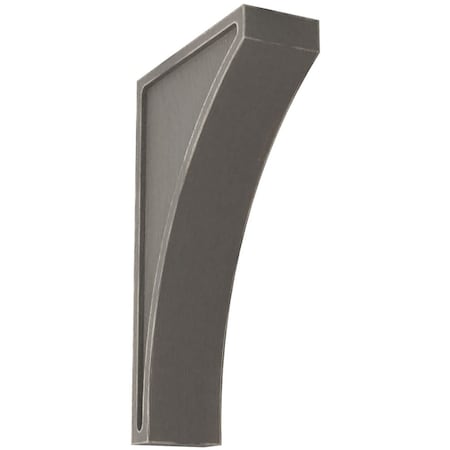 Ekena Millwork 3"W x 8 1/2"D x 14"H Jumbo Lawson Wood Vintage Decor Corbel, Reclaimed Grey CORWD03X08X14LWGY